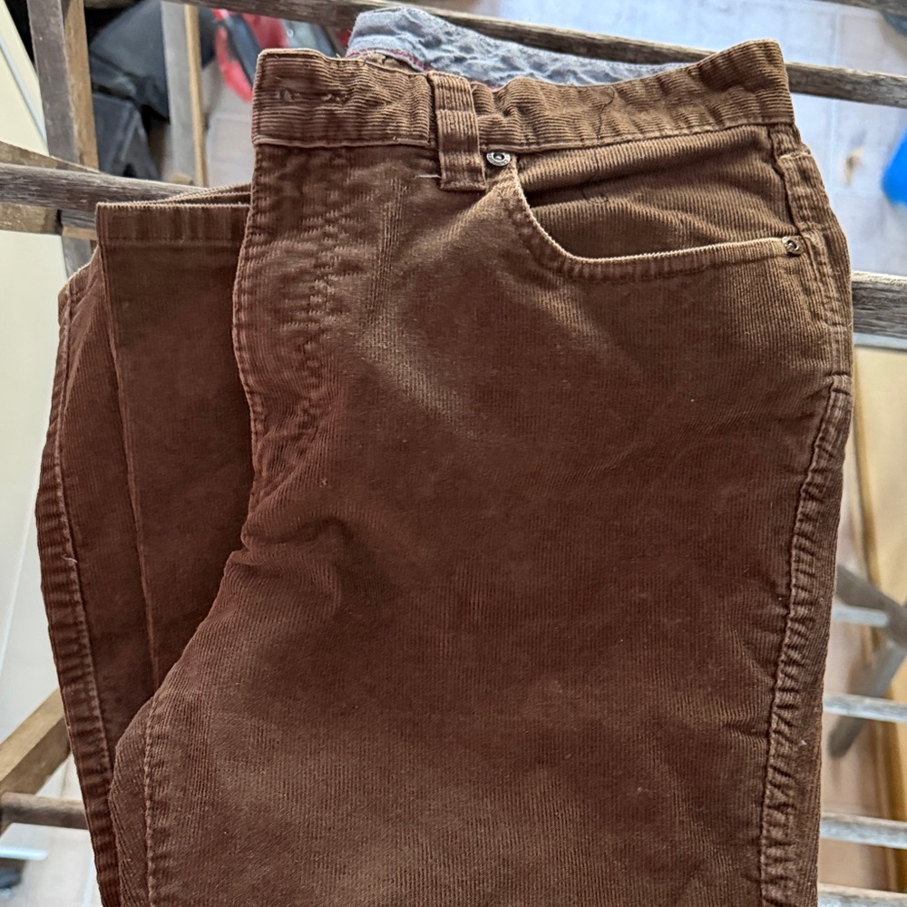 L.L. Bean Men's Rich Brown Corduroy Pants